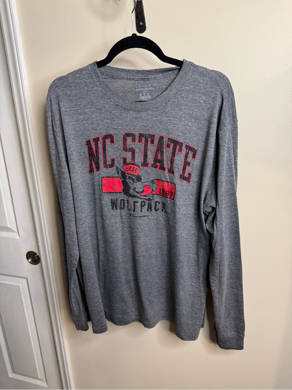 NC State Wolfpack Gray Long Sleeve Tee